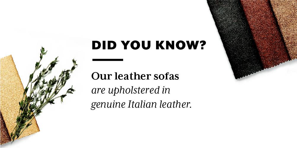 Thiene Sofa (Wine Italian Leather)